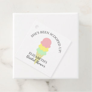 Scooped Up Ice Cream Bridal Shower Favour Tags