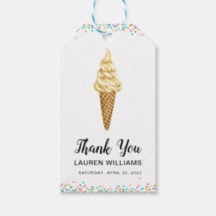 Scooped Up Ice Cream Bridal Shower Gift Tags