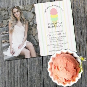 Scooped Up Ice Cream Bridal Shower Invitation
