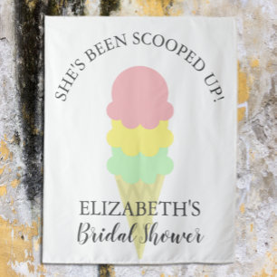 Scooped Up Ice Cream Bridal Shower Tapestry