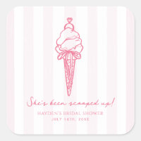 Scooped Up Ice Cream Bridal Wedding Engagement