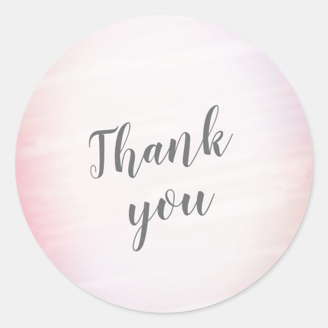 Scooped Up Ice Cream Theme Bridal Shower Thank You Classic Round Sticker (Front)