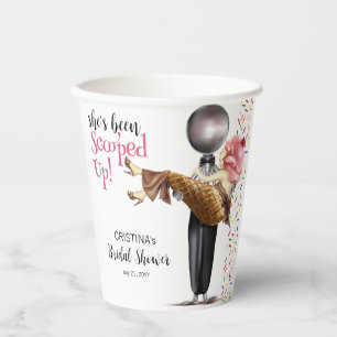 Scooped Up Strawberry Ice Cream Bridal Shower Paper Cups