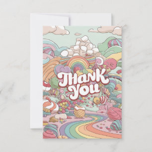 Scoops Magic Candyland thank you card