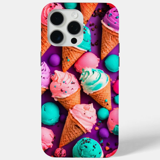 Scoops of Joy Realistic Ice Cream Cone Design  Case-Mate iPhone Case (Back)