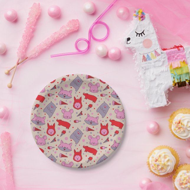 Scoops & Snoots paper party plate (Party)