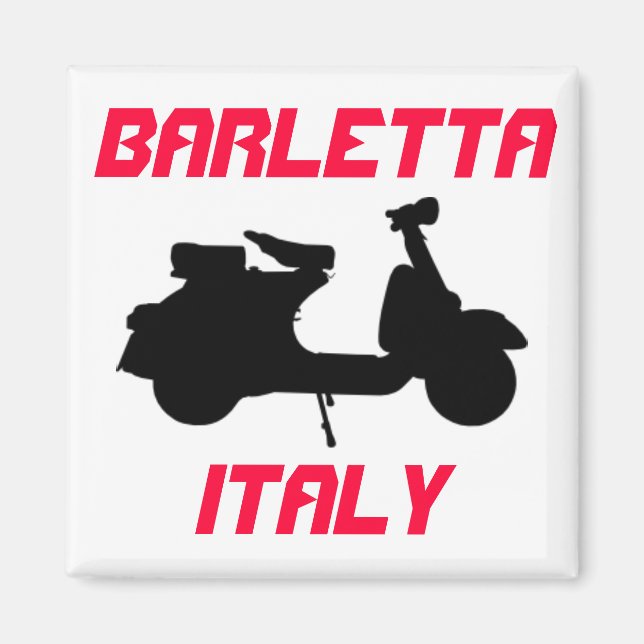 Scooter, Barletta, Italy Magnet (Front)