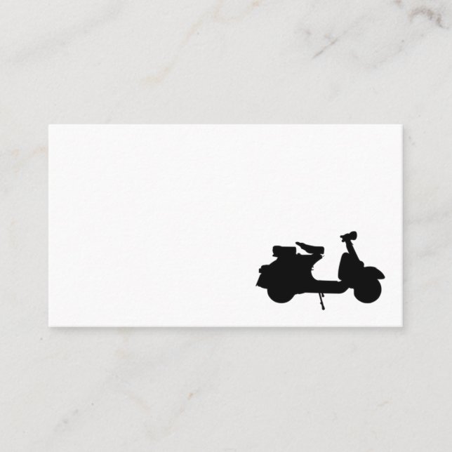 Scooter Bike Motorbike Delivery Driver Rider Business Card (Front)