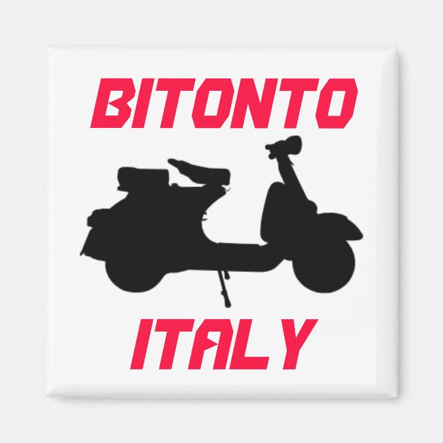 Scooter, Bitonto, Italy Magnet (Front)