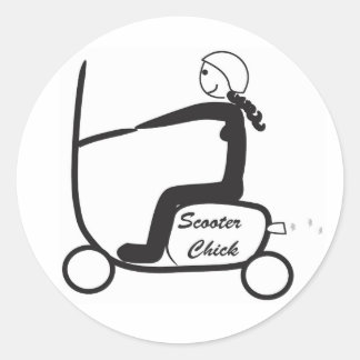 scooter chick stickers