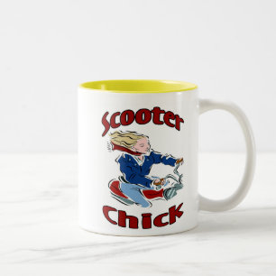 Scooter Chick Two-Tone Coffee Mug