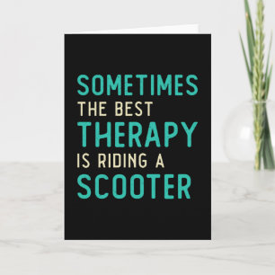 Scooter Driver Best Therapy Stunt Retro Vintage Card