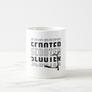 Scooter Driver E-Scooter Escooter Vintage Retro Coffee Mug