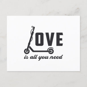 Scooter Driver Love Is All You Need Stunt Vintage Postcard