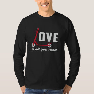 Scooter Driver Love Is All You Need Stunt Vintage T-Shirt