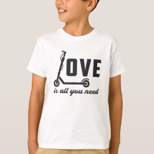 Scooter Driver Love Is All You Need Stunt Vintage T-Shirt