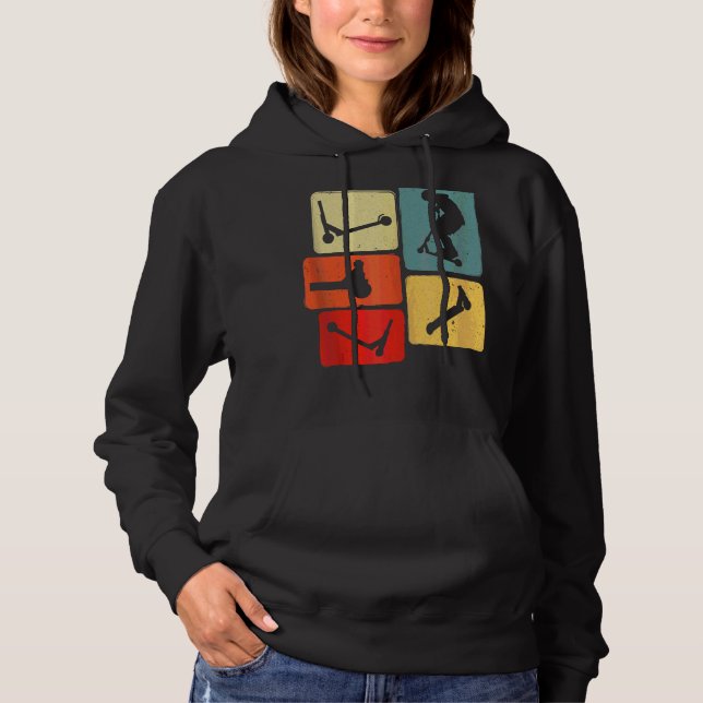 Scooter Frame Kick Scooter Hoodie (Front)