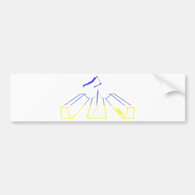 Scooter freestyle bumper sticker (Front)