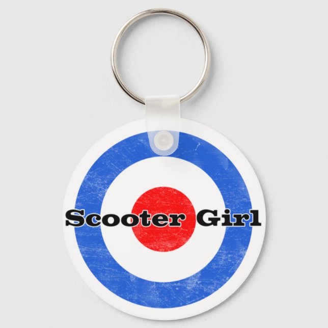 Scooter Girl  keychain (Front)