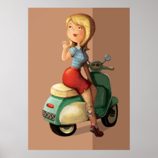 Scooter Girl Poster