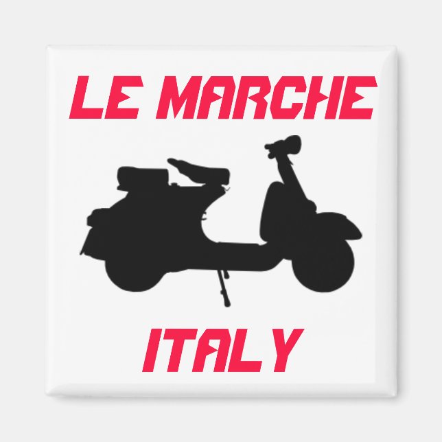 Scooter, Le Marche, Italy Magnet (Front)