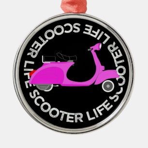 Scooter life mod for scoot fans 2 wheel sport pink metal tree decoration