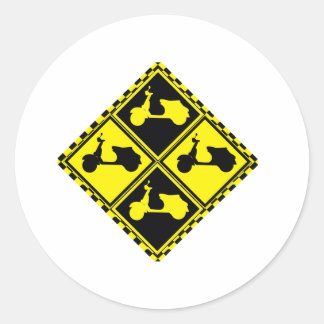 Scooter Mania! Classic Round Sticker