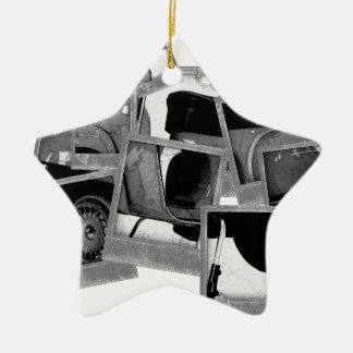 Scooter Montage Ceramic Tree Decoration