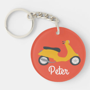 Scooter Moped Motorcycle CUSTOM    Key Ring