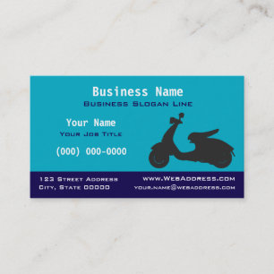 Scooter / Moped / Vespa-Style Powersports Business Card