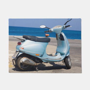 Scooter On The Beach Ephesus, Turkey Doormat