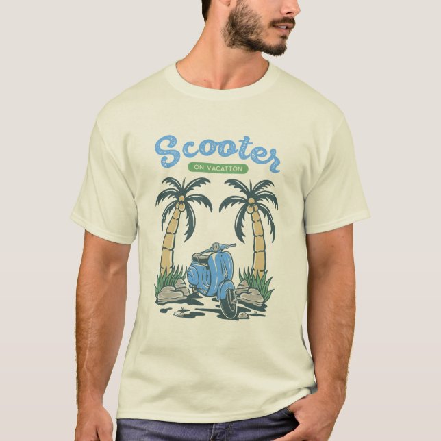 Scooter on Vacation T-Shirt (Front)