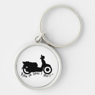 Scooter or E-Bike - This is how I Roll! Key Ring