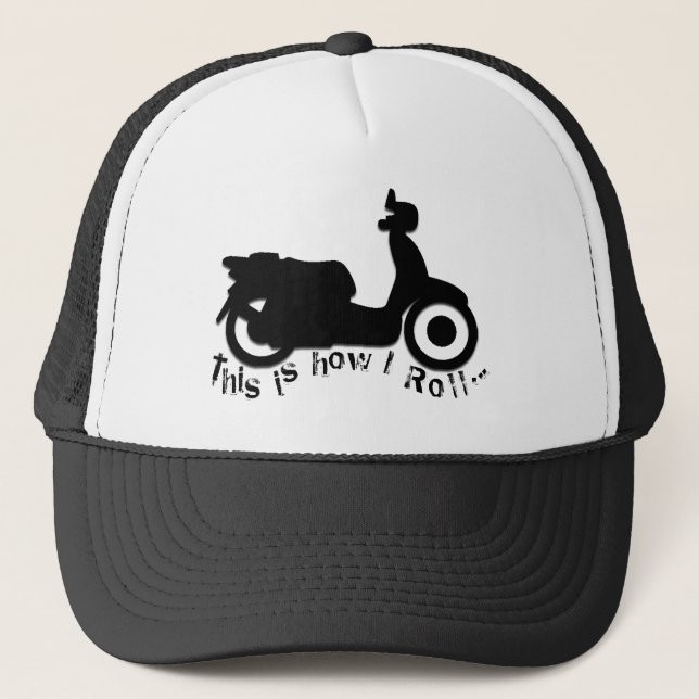 Scooter or E-Bike - This is how I Roll! Trucker Hat (Front)