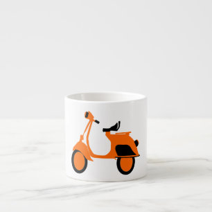 Scooter Orange Espresso Cup