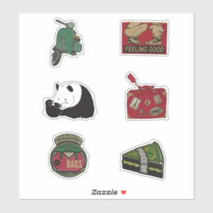 Scooter Panda Feeling Good Suitcase Dollar Piece