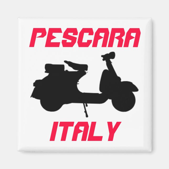 Scooter, Pescara, Italy Magnet (Front)