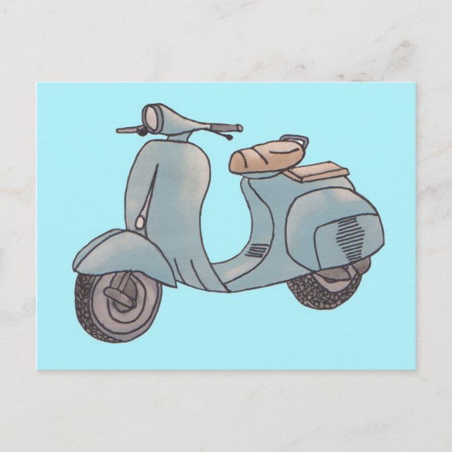 Scooter postcard (Front)
