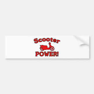 Scooter POWER! Bumper Sticker