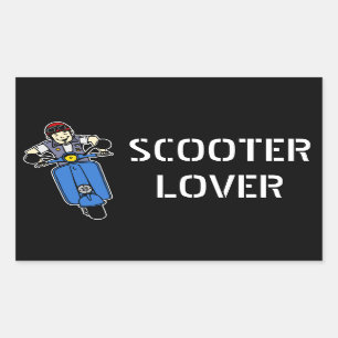 Scooter Rectangular Sticker