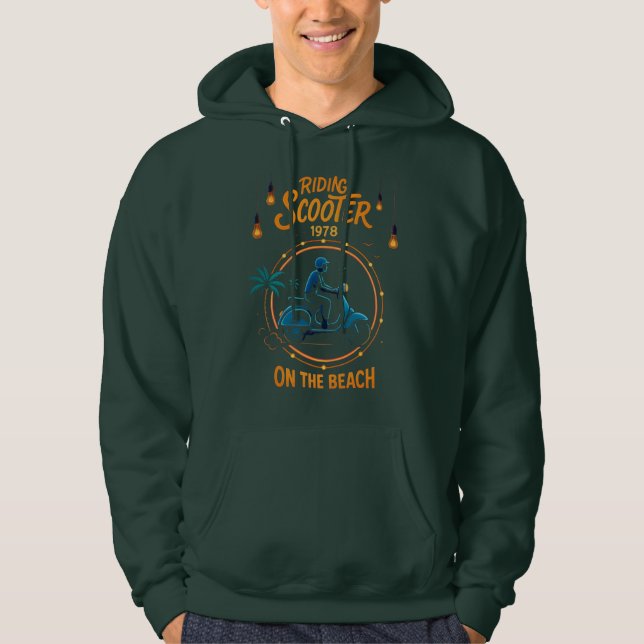 Scooter Riding  Design Hoodie (Front)
