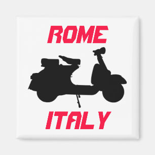 Scooter, Rome, Italy Magnet