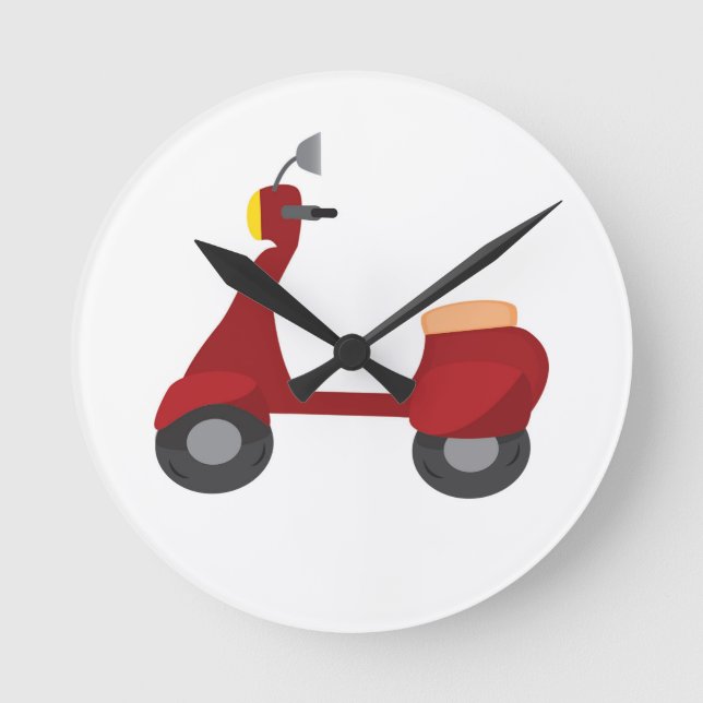 Scooter Round Clock (Front)