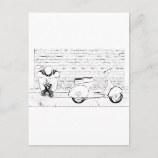 Scooter Skin Postcard