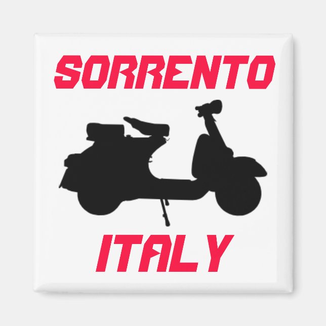 Scooter, Sorrento, Italy Magnet (Front)