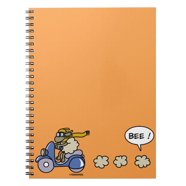 Scooter Spiral Notebook (Front)