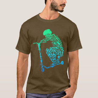 Scooter Stunt Gift for Boys Kids Youth  T-Shirt