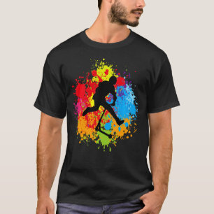 Scooter Stunt Tee For Boys Kids Youth