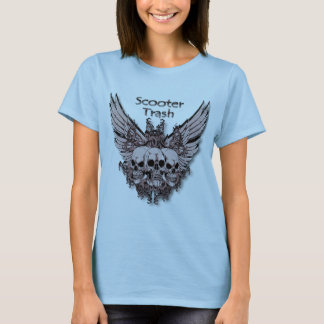 Scooter Trash flying skulls T-Shirt