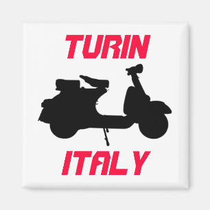 Scooter, Turin, Italy Magnet